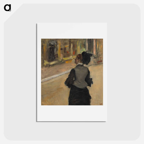 アートポストカード-Woman Viewed from Behind (Visit to a Museum) - エドガー ドガ Postcard.