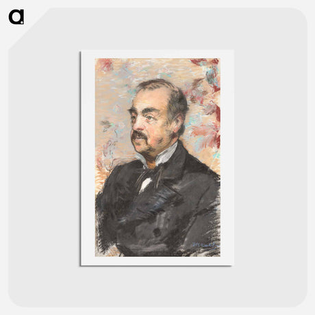 アートポストカード-Portrait of Julien de la Rochenoire - エドゥアール マネ Postcard.