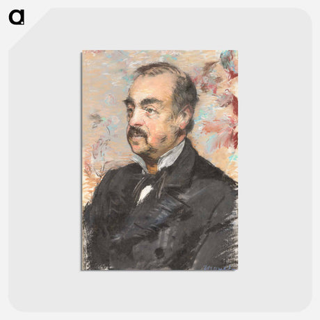 アートポストカード-Portrait of Julien de la Rochenoire - エドゥアール マネ Postcard.