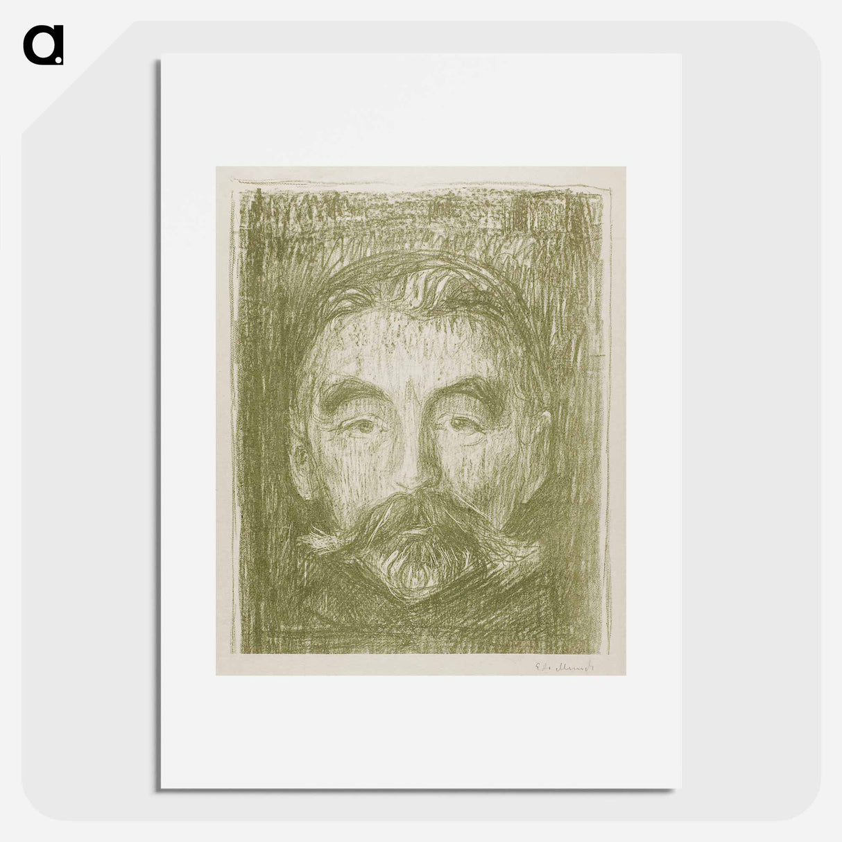 Stéphane Mallarmé - エドヴァルド ムンク Poster.