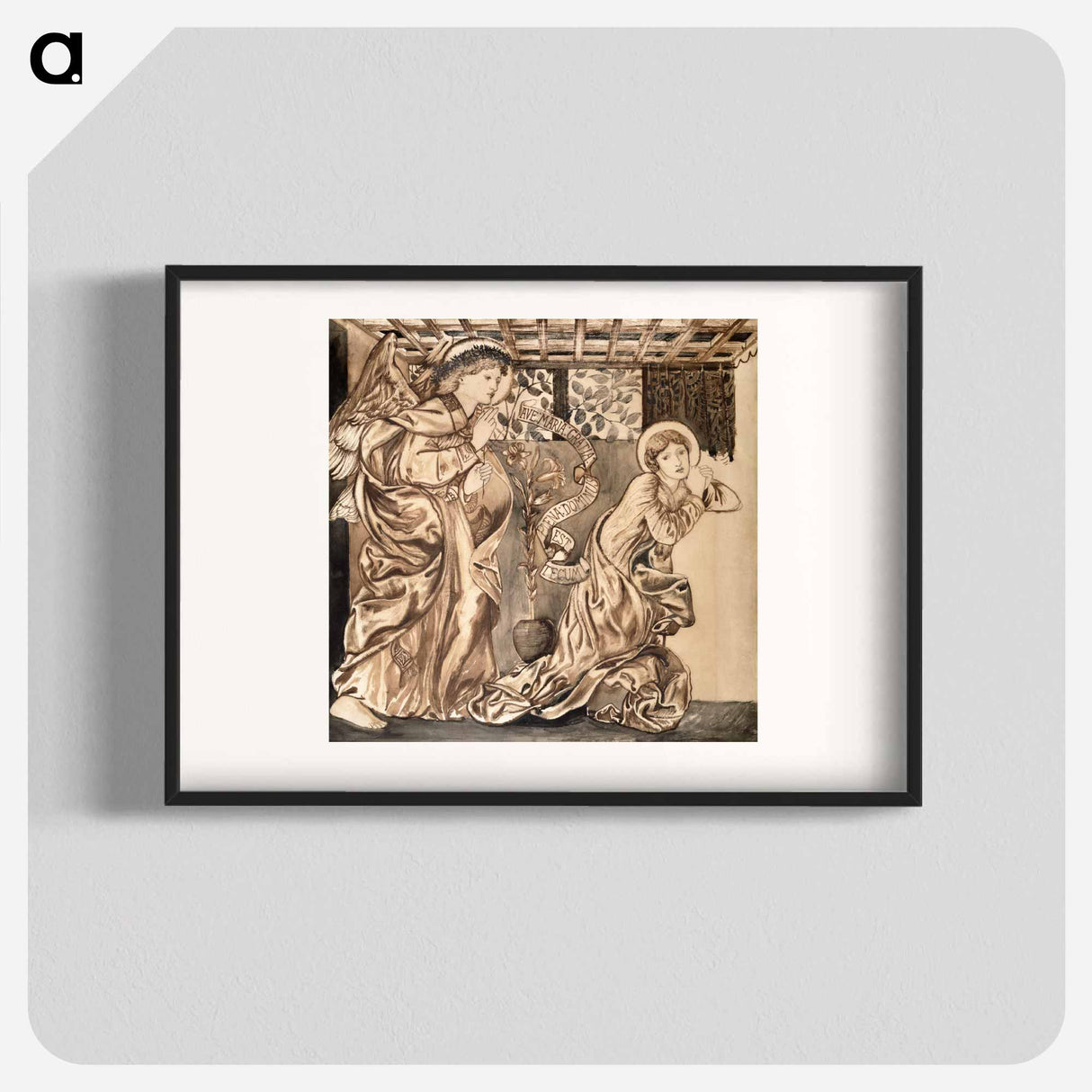 The Annunciation - エドワード バーン ジョーンズ Poster.