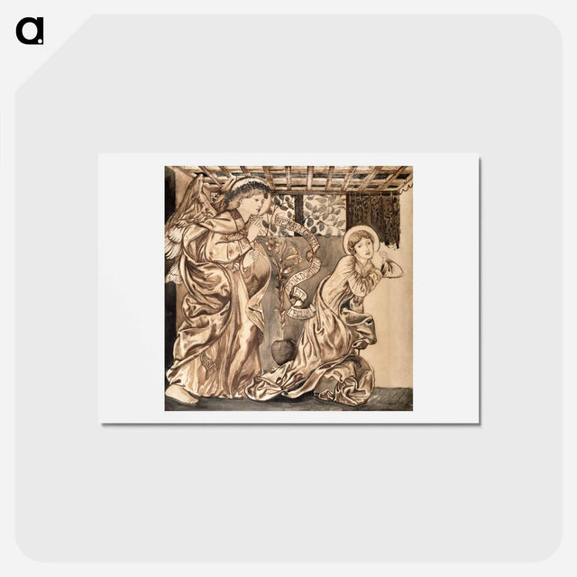 アートポストカード-The Annunciation - エドワード バーン ジョーンズ Postcard.