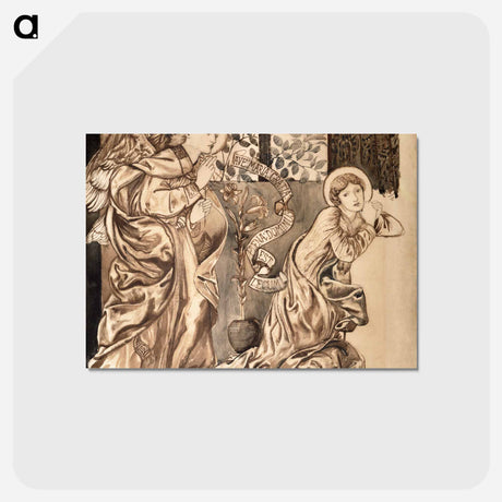 アートポストカード-The Annunciation - エドワード バーン ジョーンズ Postcard.