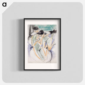 アートポスター-Two Nudes - エルンスト ルートヴィヒ キルヒナー Poster.