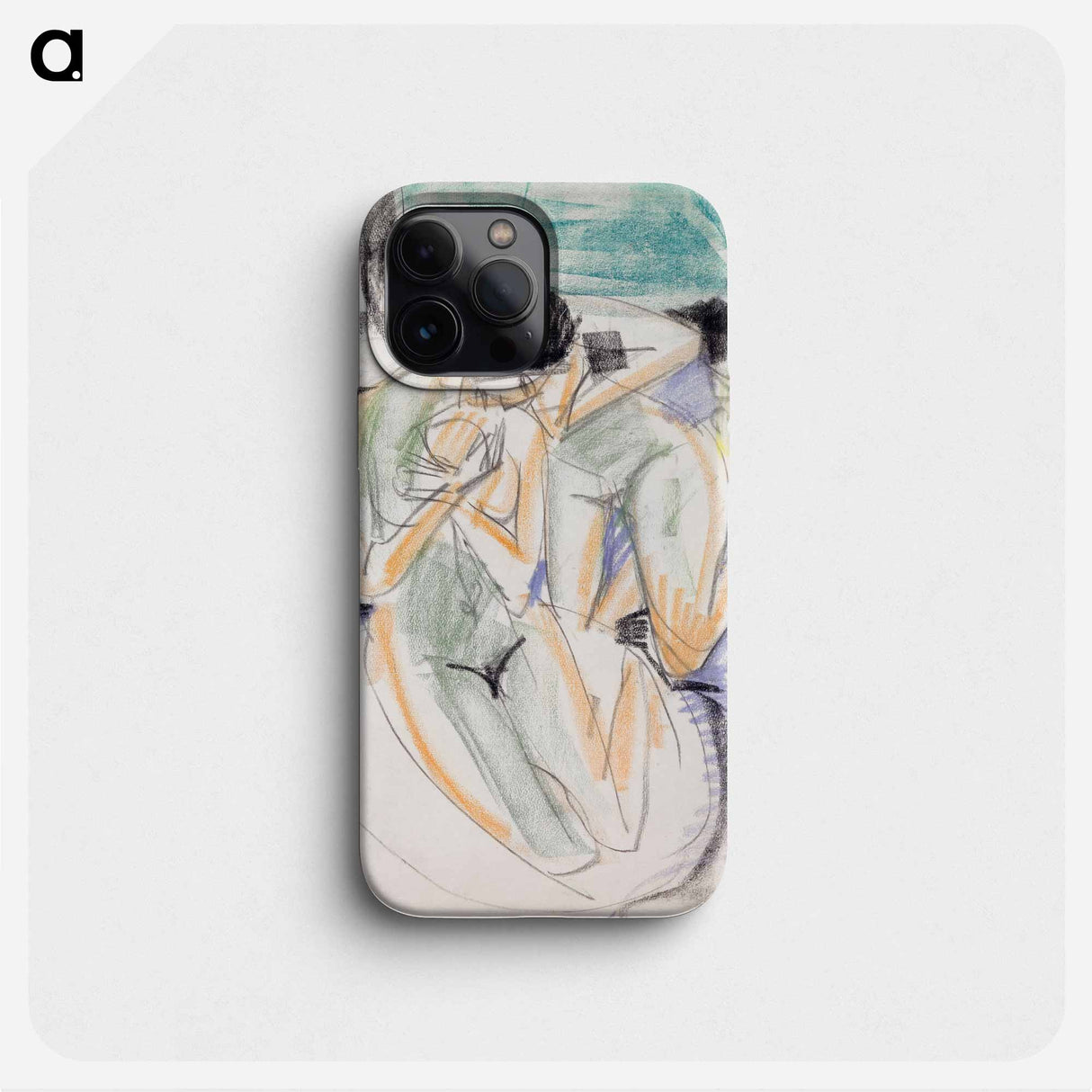 Two Nudes - エルンスト ルートヴィヒ キルヒナー Phone Case.