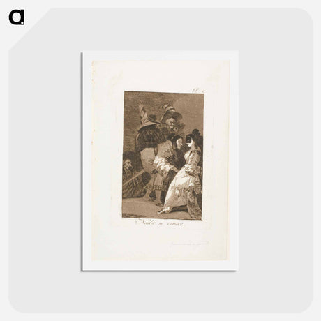 アートポストカード-Nobody knows himself - フランシスコ デ ゴヤ Postcard.