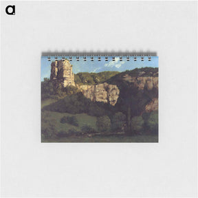アートメモ帳-Landscape Bald Rock in the Valley of Ornans - ギュスターヴ クールベ Memo.