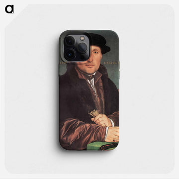 Unknown Young Man at his Office Desk - ハンス ホルバイン Phone Case.