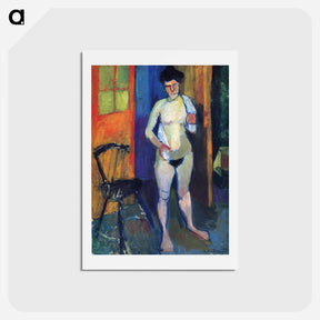 アートポストカード-Nude with a White Towel - アンリ マティス Postcard.