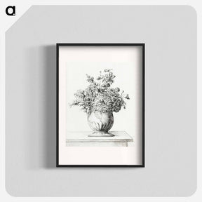 アートポスター-Flowers in a vase - ジャン ベルナール Poster.