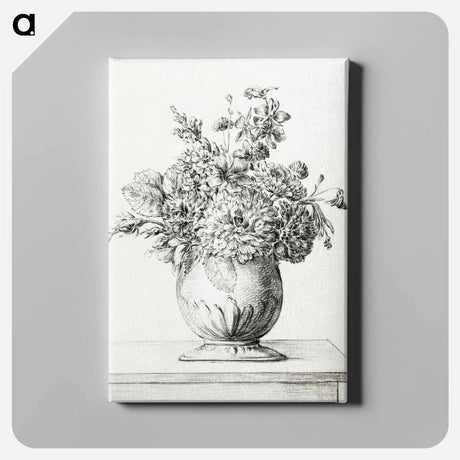 アートパネル-Flowers in a vase - ジャン ベルナール Canvas.