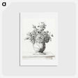 アートポストカード-Flowers in a vase - ジャン ベルナール Postcard.