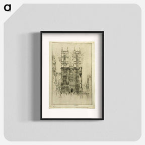 アートポスター-West Front, Westminster Abbey
 - ジョセフ ペネル Poster.