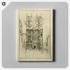 アートパネル-West Front, Westminster Abbey
 - ジョセフ ペネル Canvas.