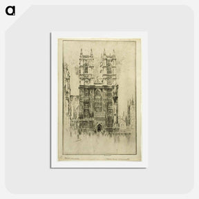 アートポストカード-West Front, Westminster Abbey
 - ジョセフ ペネル Postcard.