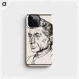 Portrait of a man - Julie de Graag Phone Case.