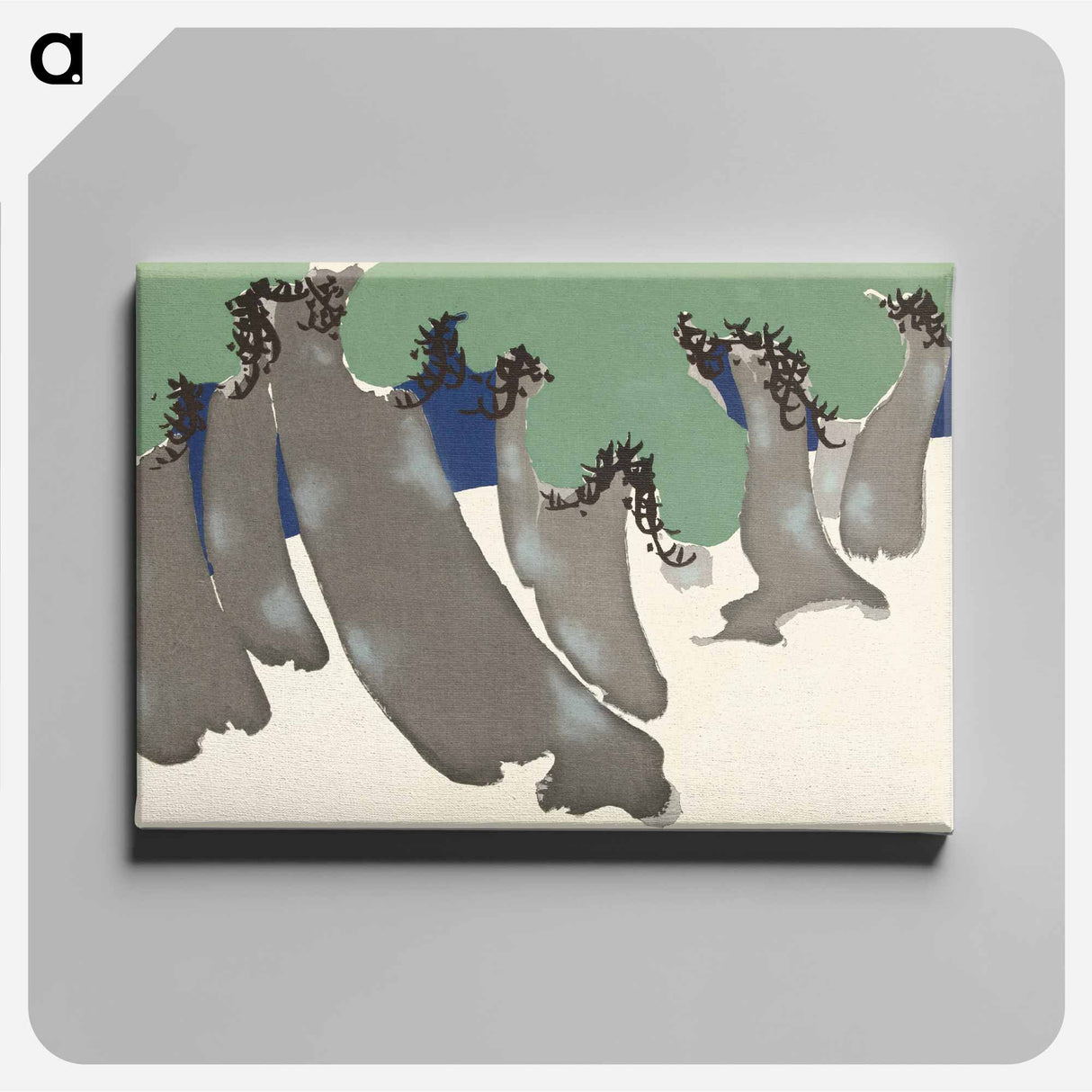 アートパネル-Pine trees - 神坂 雪佳 Canvas.
