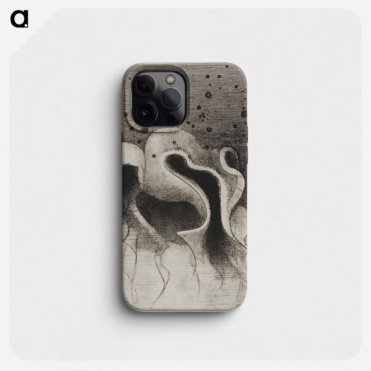 The Beasts of the Sea, Round Like Leather Bottles - Odilon Redon Phone Case.