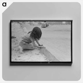 アートパネル-Pea Vine Farmer
 - ラッセル リー Canvas.