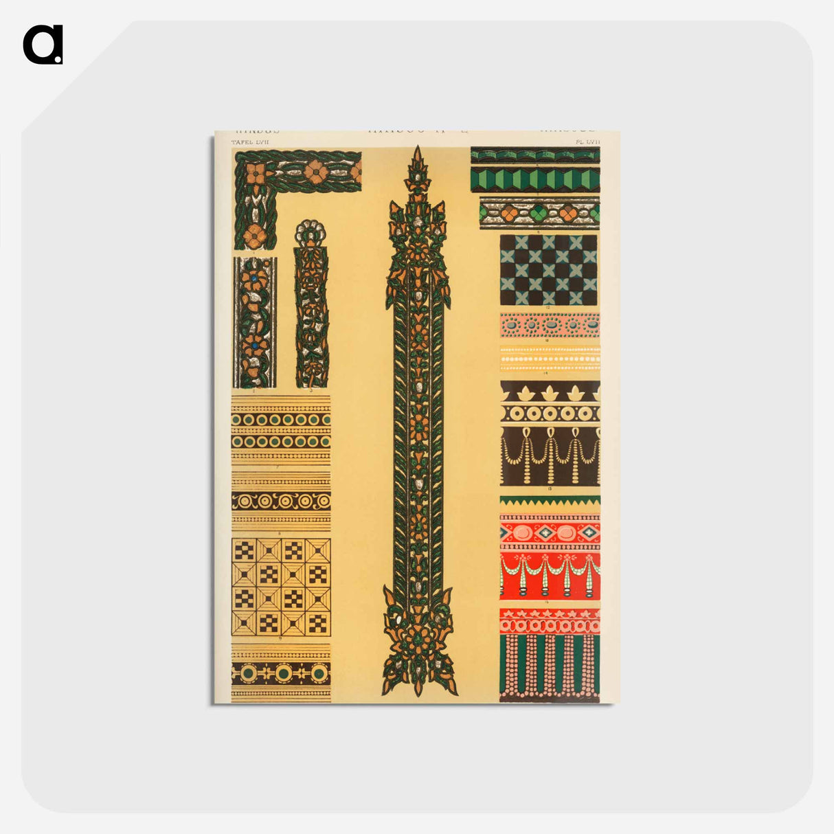 アートポストカード-Nineteenth-Century Ornament
 - 装飾の文法 Postcard.