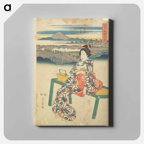 アートパネル-Evening View at Nihonbashi
 - 歌川 広重 Canvas.