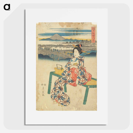 アートポスター-Evening View at Nihonbashi
 - 歌川 広重 Poster.