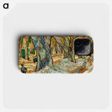 The Large Plane Trees (Road Menders at Saint-Rémy) - Vincent van Gogh Phone Case.