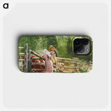 Feeding Time - Winslow Homer Phone Case.