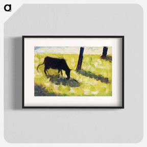 アートポスター-Black Cow in a Meadow
 - イェール大学アートギャラリー Poster.