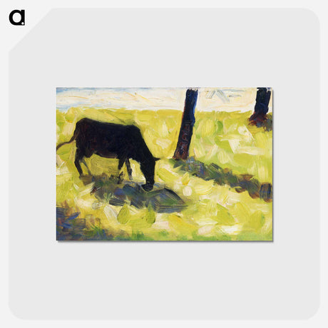 アートポストカード-Black Cow in a Meadow
 - イェール大学アートギャラリー Postcard.