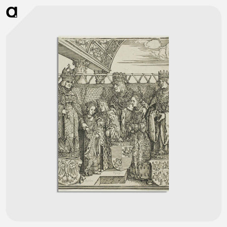 アートポストカード-The Congress and Double Betrothal at Vienna - アルブレヒト デューラー Postcard.