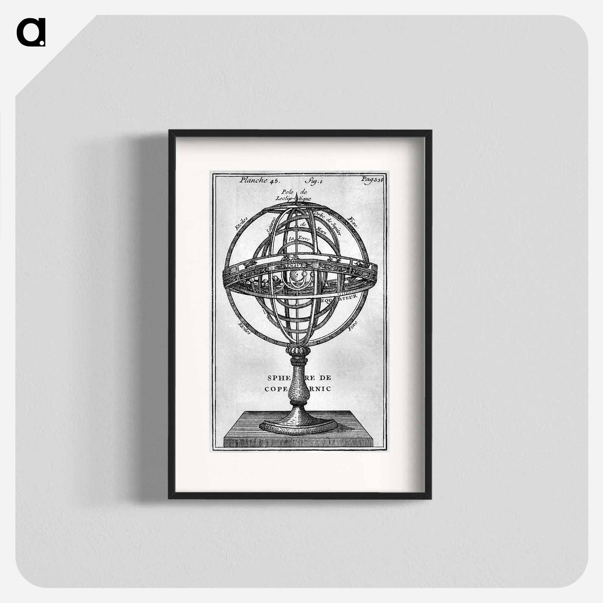 Sphere de Copernic - アンティーク地図 Poster.