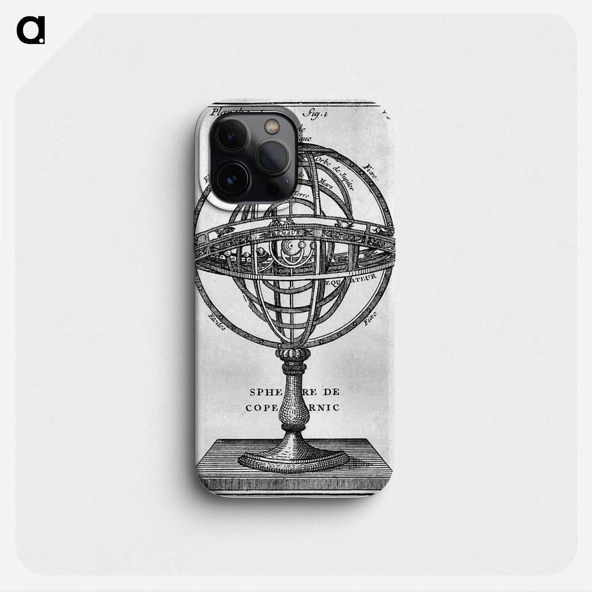 Sphere de Copernic - アンティーク地図 Phone Case.