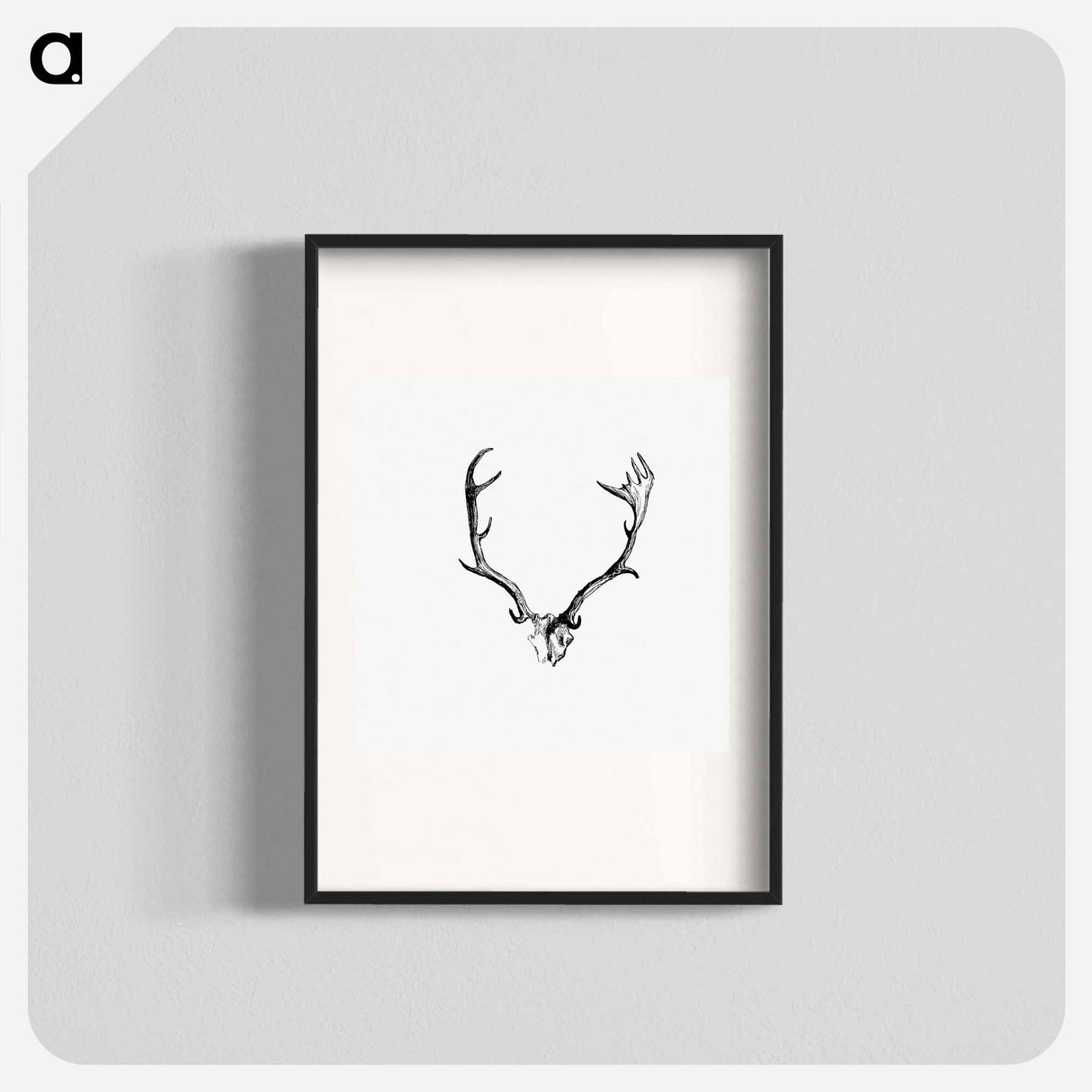 アートポスター-Deer Skull with Horns
 - 大英図書館 Poster.