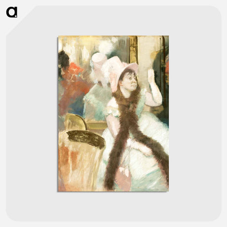アートポストカード-Portrait after a Costume Ball - エドガー ドガ Postcard.