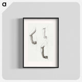 Studies of an Arm and Hands - エドワード バーン ジョーンズ Poster.