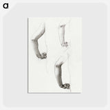 アートポストカード-Studies of an Arm and Hands - エドワード バーン ジョーンズ Postcard.