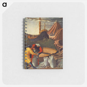 アートメモ帳-The Story of St. Nicholas. St. Nicholas saves the ship (detail) - フラ アンジェリコ Memo.