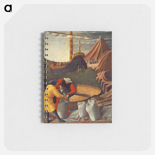 The Story of St. Nicholas. St. Nicholas saves the ship (detail) - フラ アンジェリコ Memo.