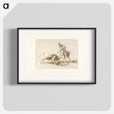 The Cid Campeador spearing another bull - Francisco de Goya Poster.