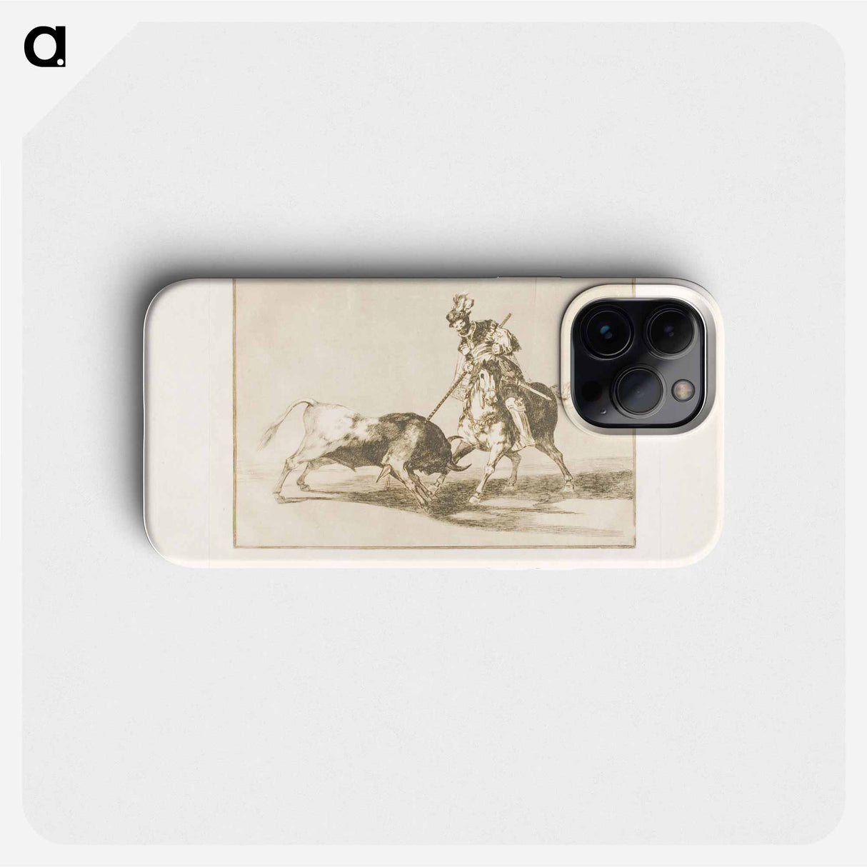 The Cid Campeador spearing another bull - Francisco de Goya Phone Case.