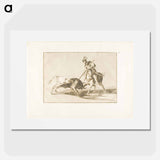 The Cid Campeador spearing another bull - Francisco de Goya Poster.