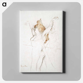 アートパネル-Mademoiselle Cocyle as Helen of Troy in La Belle Helene - アンリ ド トゥールーズ ロートレック Canvas.