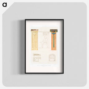 アートポスター-Pillars of Hypogea
 - エジプト美術史 Poster.