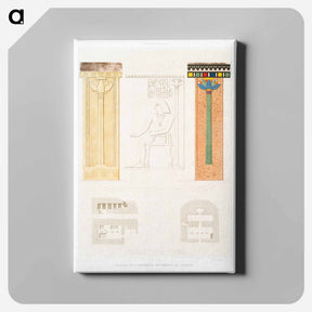 アートパネル-Pillars of Hypogea
 - エジプト美術史 Canvas.