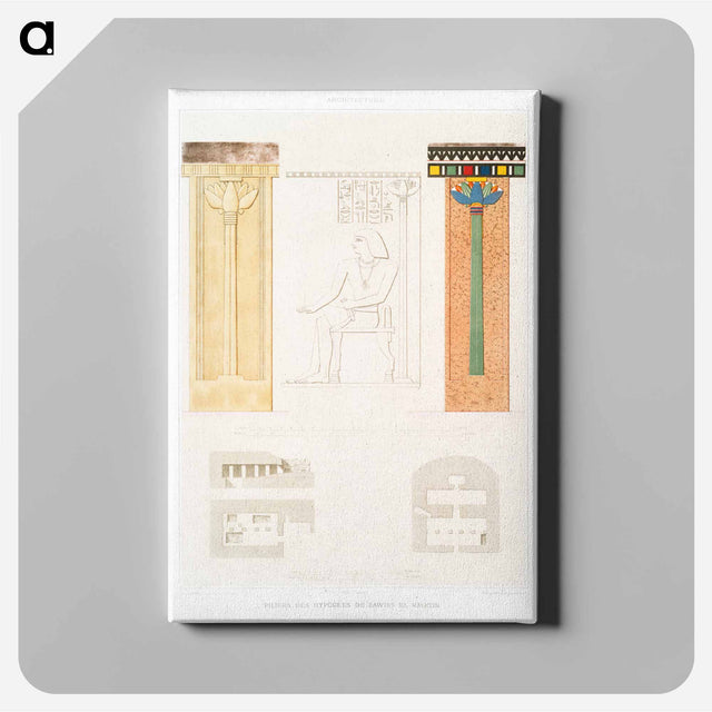 アートパネル-Pillars of Hypogea
 - エジプト美術史 Canvas.