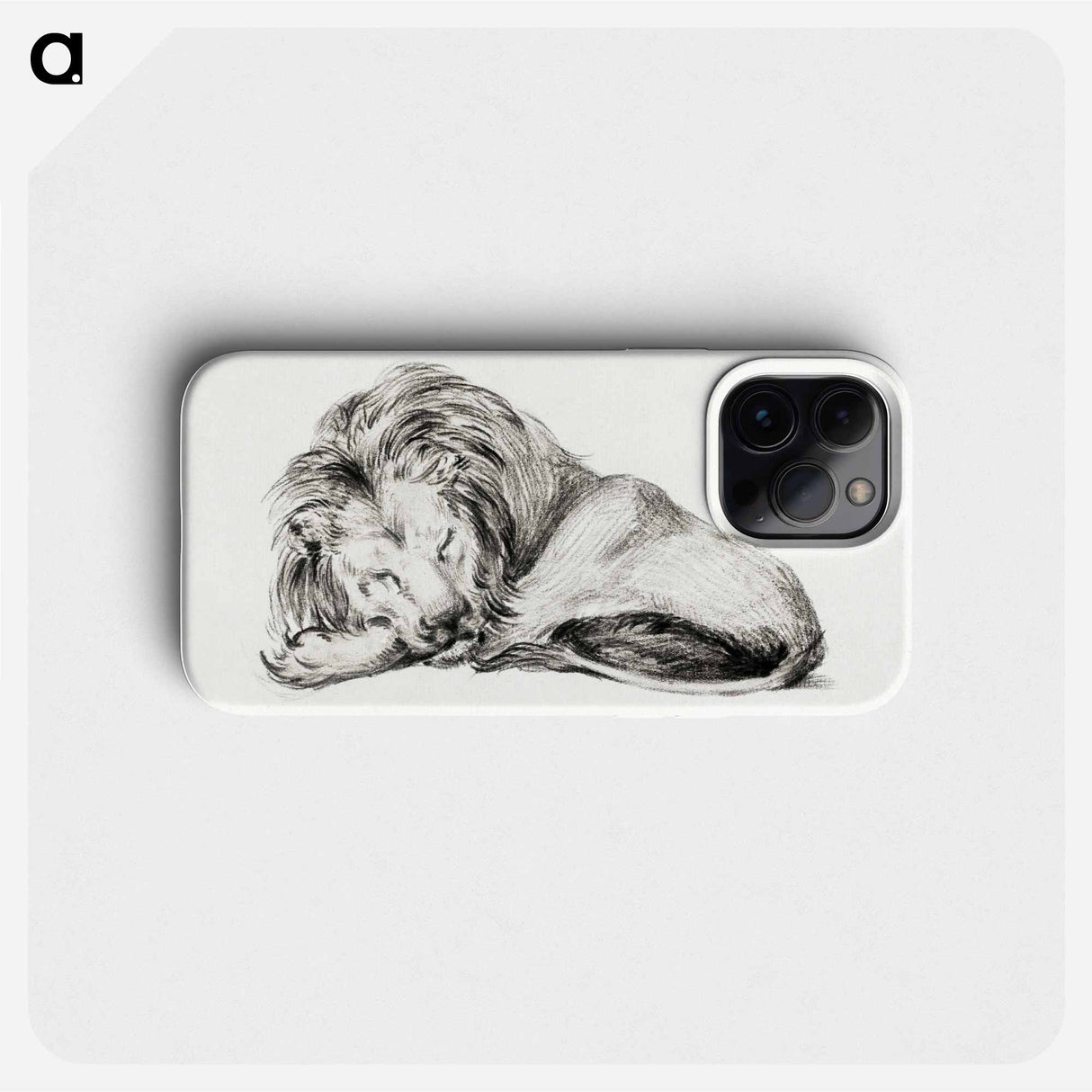 Lying lion - Jean Bernard Phone Case.