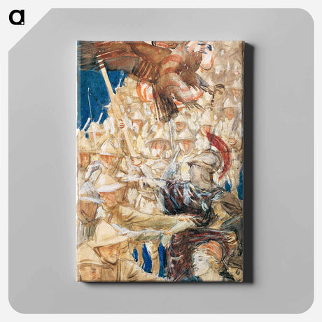 アートパネル-Study for "The Coming of the Americans" - ジョン シンガー サージェント Canvas.