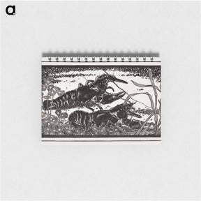 アートメモ帳-Two crayfish - ユリー デ フラーハ Memo.
