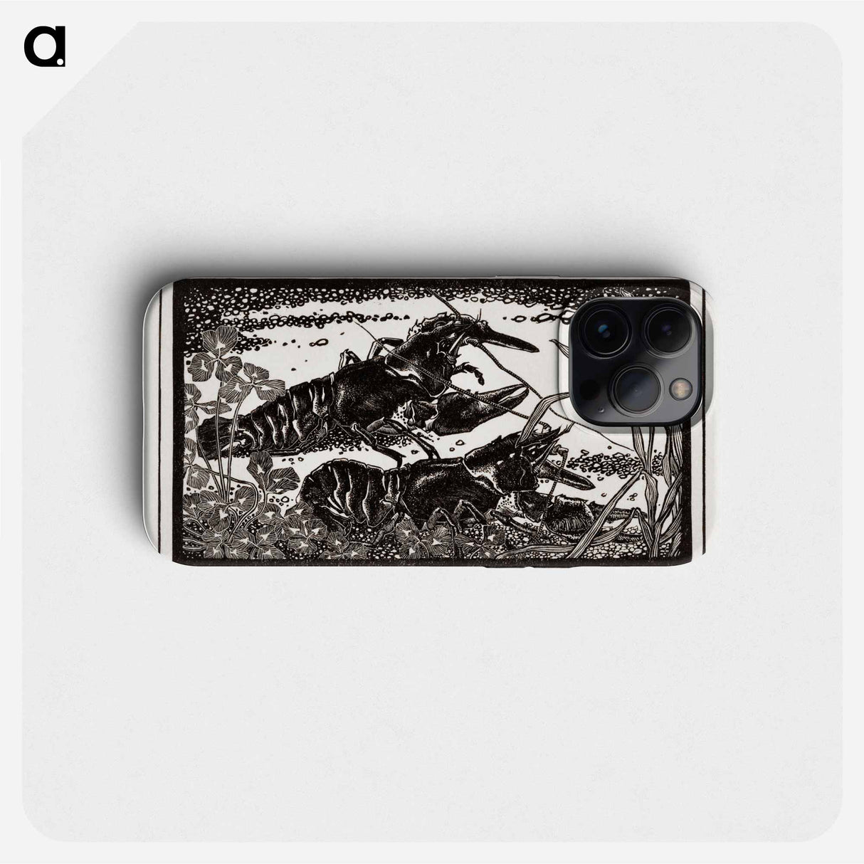 Two crayfish - Julie de Graag Phone Case.